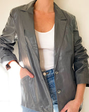 Load image into Gallery viewer, Vintage Wilson&#39;s Grey Leather Blazer
