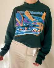 Load image into Gallery viewer, Vintage Forest Green Graphic Sweatshirt
