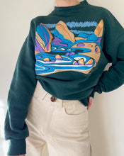 Load image into Gallery viewer, Vintage Forest Green Graphic Sweatshirt

