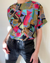 Load image into Gallery viewer, Vintage Geometric Print Blouse
