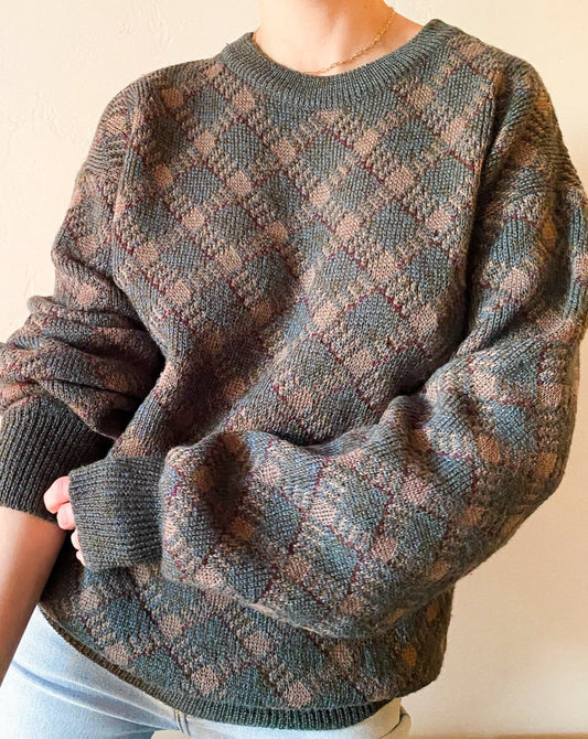 Vintage Neiman Marcus Plaid Sweater