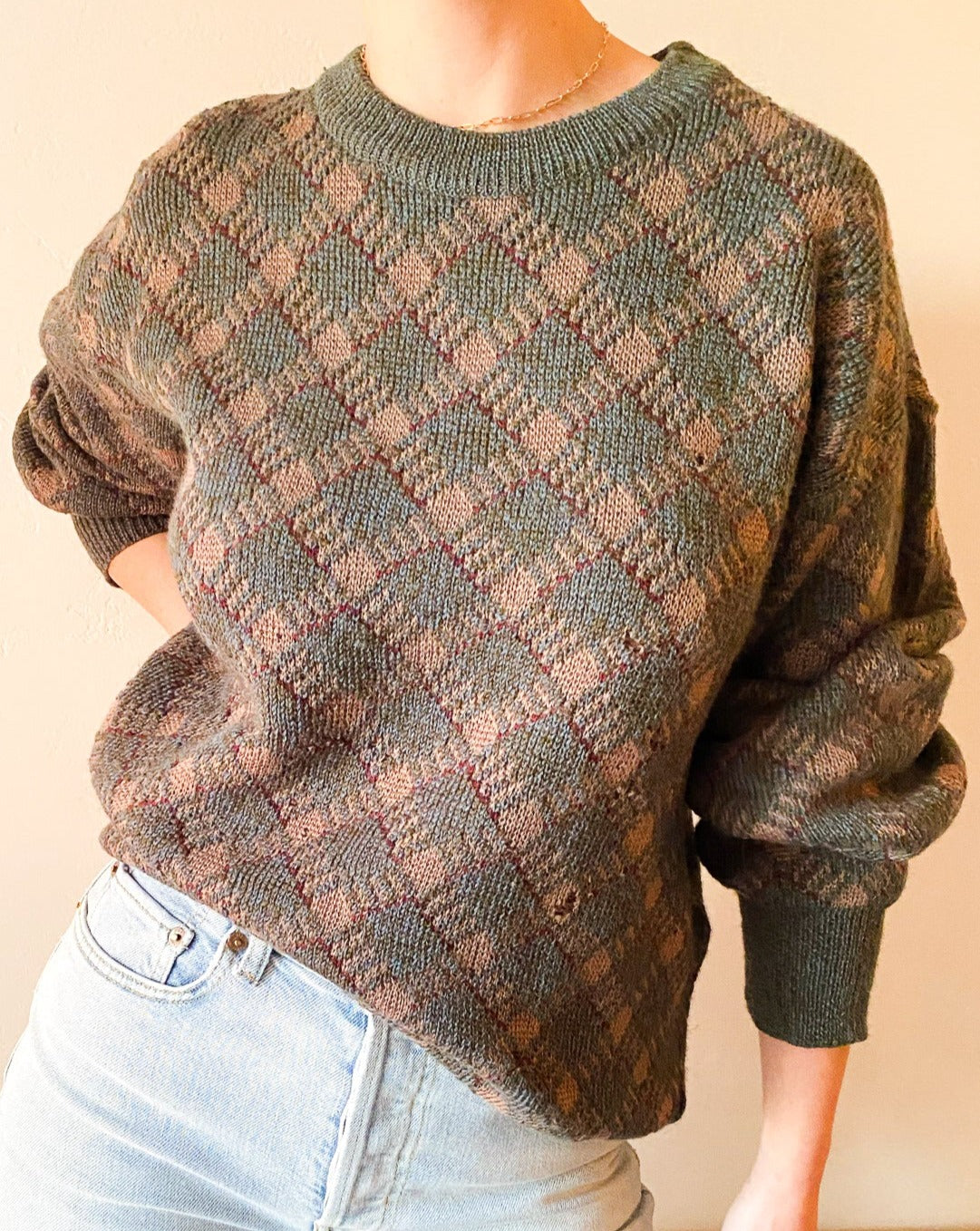 Vintage Neiman Marcus Plaid Sweater