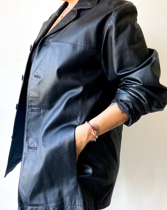 Vintage Wilsons Black Leather Jacket