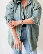 Load image into Gallery viewer, Vintage Sage Silk Jacket
