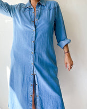Load image into Gallery viewer, Vintage Denim Long Dress
