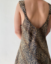 Load image into Gallery viewer, Vintage Leopard Mini Slip Dress
