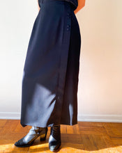 Load image into Gallery viewer, Vintage Constantin Paris Black Midi Skirt
