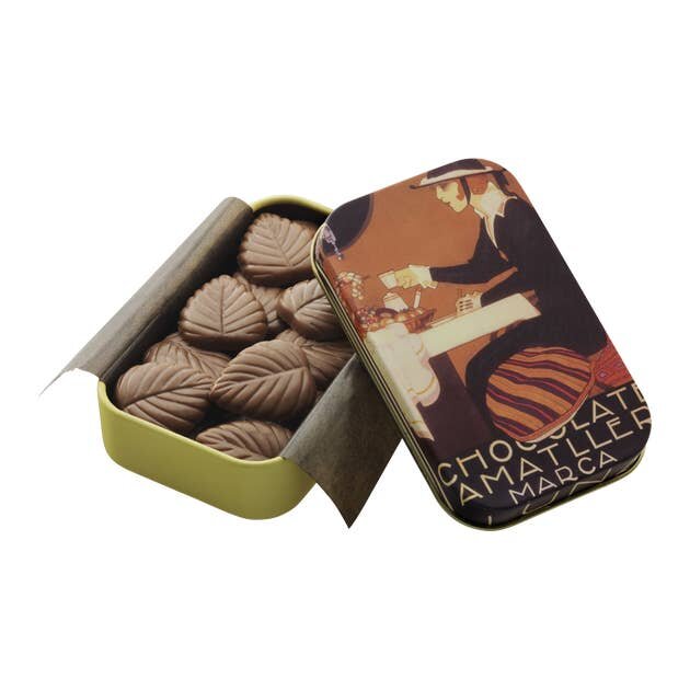 Milk Chocolate Leaves in a Collectable Tin