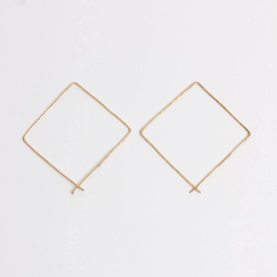Gold Filled Square Hoops