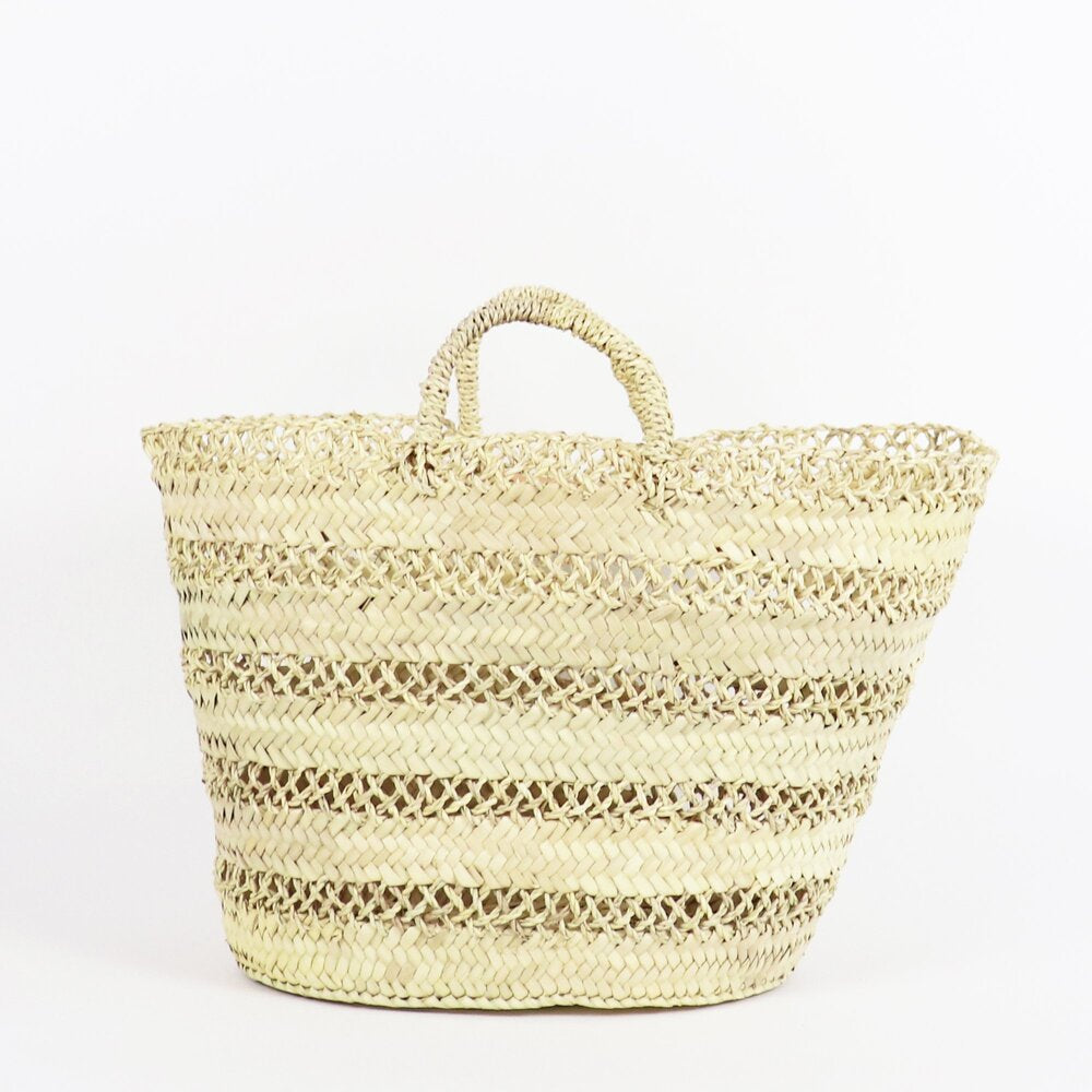 Straw French Basket/Beach Tote