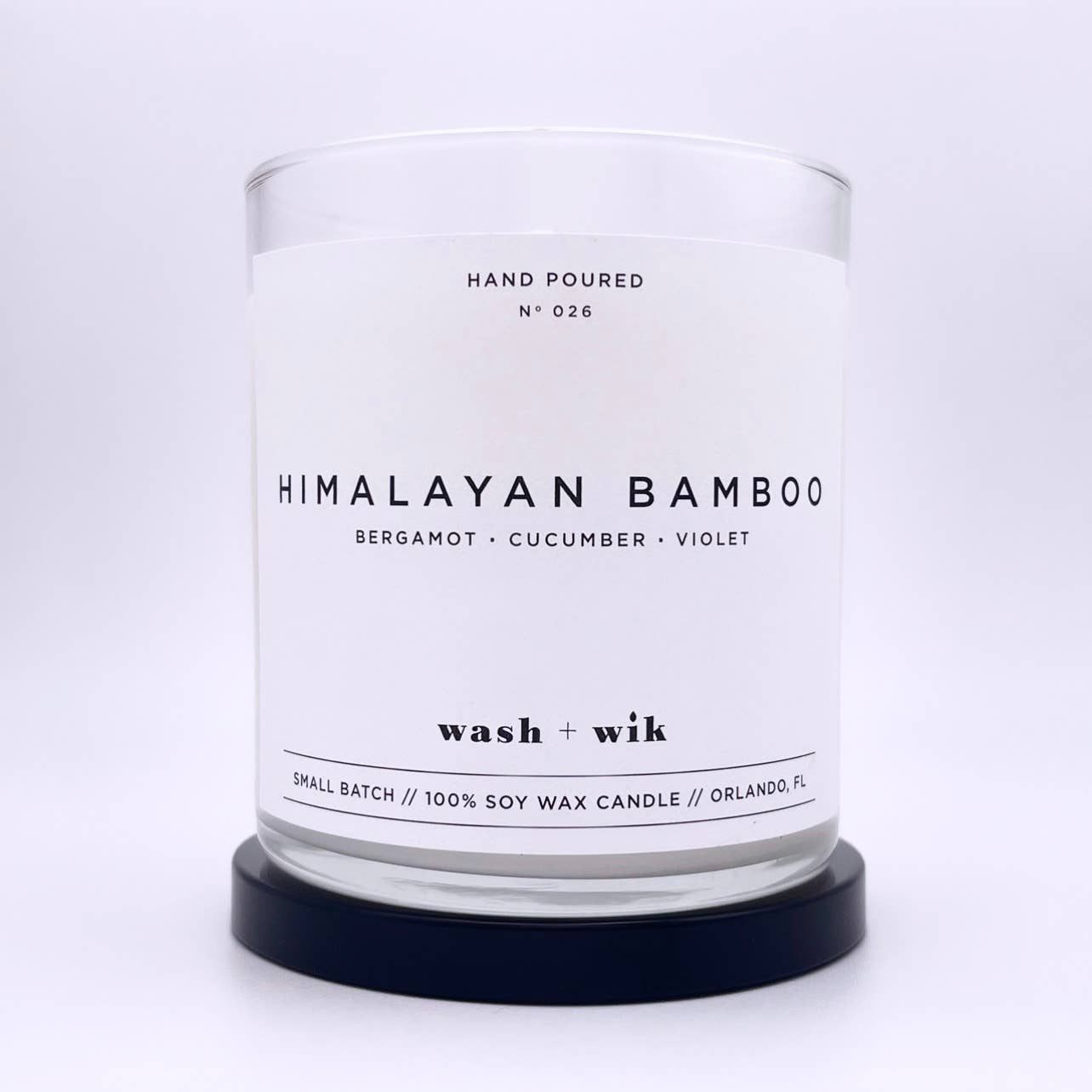 Himalayan Bamboo Soy Wax Candle | Bergamot | Cucumber