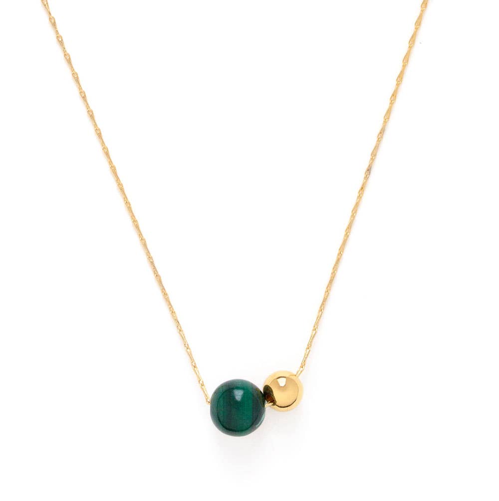 Malachite Orbit Necklace
